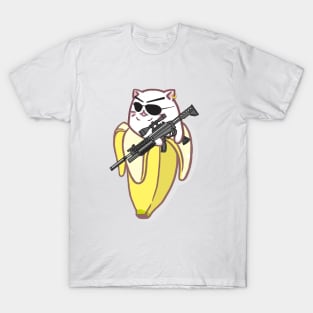 Gun Banana Cat T-Shirt